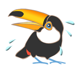 Vividly Toco Toucans! sticker #13053239