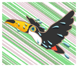 Vividly Toco Toucans! sticker #13053242
