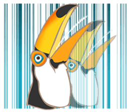 Vividly Toco Toucans! sticker #13053244