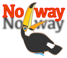 Vividly Toco Toucans! sticker #13053245