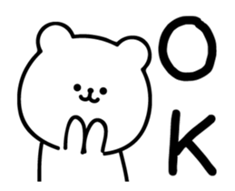 Moving rice balls and white bear sticker #13053918