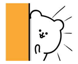 Moving rice balls and white bear sticker #13053926