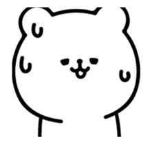 Moving rice balls and white bear sticker #13053935