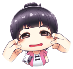 Peary Naughty and Her Dog sticker #13054517