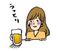 Salaryman of drunk sticker #13055436