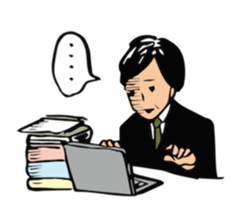 Salaryman of drunk sticker #13055443