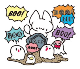 Halloween party of Invective Mr. kitten. sticker #13057031