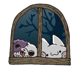 Halloween party of Invective Mr. kitten. sticker #13057053