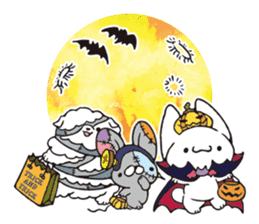 Halloween party of Invective Mr. kitten. sticker #13057068