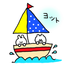 rabbit and bear life new sticker #13057253