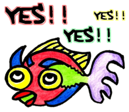 Fish and Friends -3- sticker #13057939