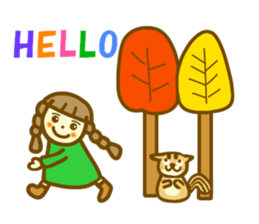 Autumn Azuki chan sticker #13058290