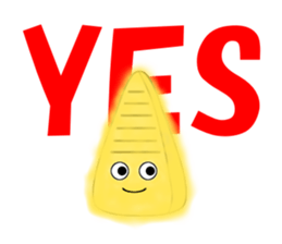 Tempura of Bamboo shoot "TAKE-NON" sticker #13058347