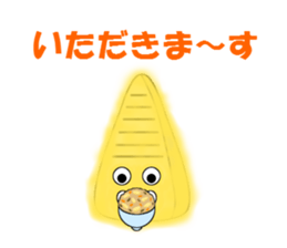 Tempura of Bamboo shoot "TAKE-NON" sticker #13058369