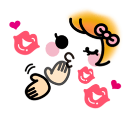 Emoticons and messages.Ver you areloved. sticker #13058398