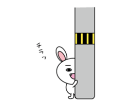 White cat & White rabbit MIX sticker #13058442