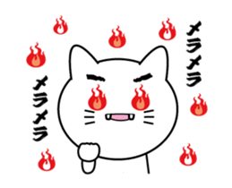 White cat & White rabbit MIX sticker #13058444