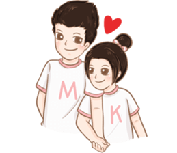 Pee Moo and Nong Kwang...Life is so Good sticker #13059515
