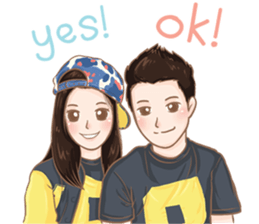 Pee Moo and Nong Kwang...Life is so Good sticker #13059541