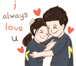 Pee Moo and Nong Kwang...Life is so Good sticker #13059542