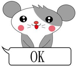 Saucy mouse-Cute mouse dialog box sticker #13060039