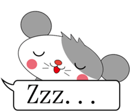 Saucy mouse-Cute mouse dialog box sticker #13060040