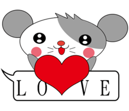 Saucy mouse-Cute mouse dialog box sticker #13060060