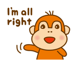 Orangutan colon-chan3_English_ver sticker #13060257