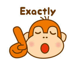 Orangutan colon-chan3_English_ver sticker #13060260