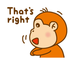 Orangutan colon-chan3_English_ver sticker #13060261