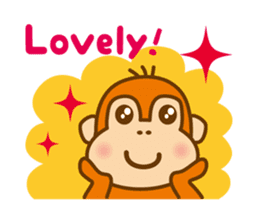Orangutan colon-chan3_English_ver sticker #13060262