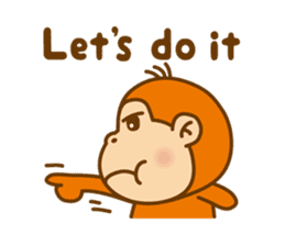 Orangutan colon-chan3_English_ver sticker #13060263