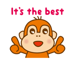 Orangutan colon-chan3_English_ver sticker #13060266