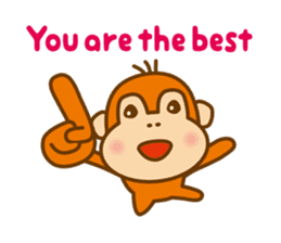 Orangutan colon-chan3_English_ver sticker #13060267