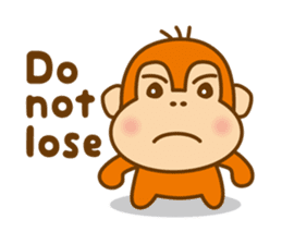 Orangutan colon-chan3_English_ver sticker #13060268