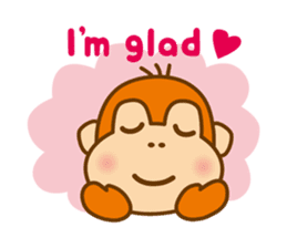 Orangutan colon-chan3_English_ver sticker #13060271