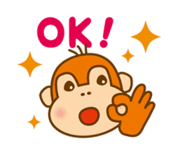 Orangutan colon-chan3_English_ver sticker #13060273