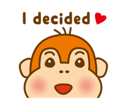Orangutan colon-chan3_English_ver sticker #13060276