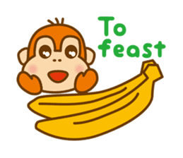 Orangutan colon-chan3_English_ver sticker #13060278