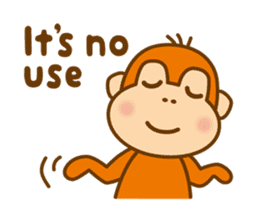 Orangutan colon-chan3_English_ver sticker #13060280