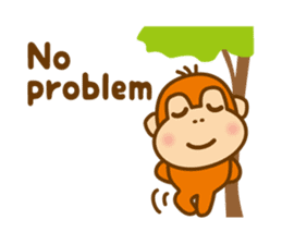 Orangutan colon-chan3_English_ver sticker #13060281