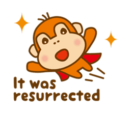 Orangutan colon-chan3_English_ver sticker #13060285