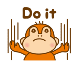 Orangutan colon-chan3_English_ver sticker #13060288
