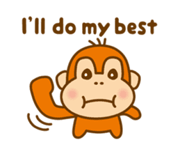 Orangutan colon-chan3_English_ver sticker #13060289