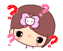 The cute beauty of flower A2 sticker #13061532