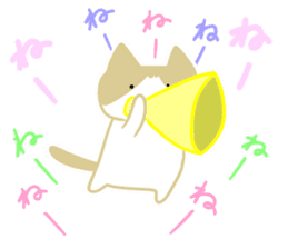 A cute cat with a toy mouse 2 sticker #13062161