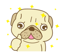 Pug Jiro Animated! sticker #13062551