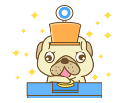 Pug Jiro Animated! sticker #13062553