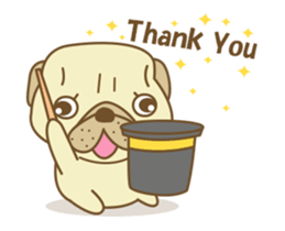 Pug Jiro Animated! sticker #13062554