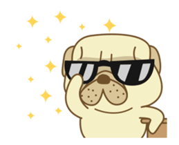 Pug Jiro Animated! sticker #13062558
